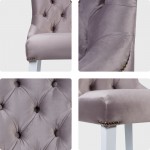 Half armchair Sharri, color platinum