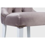 Half armchair Sharri, color platinum