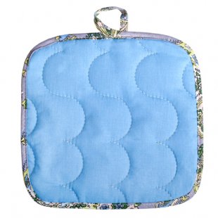 Potholder square Aquamarine