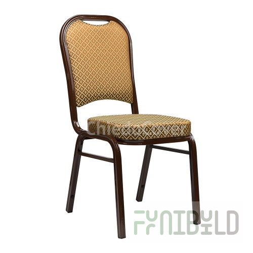 Sahara chair 25mm - brown, brown rhombus