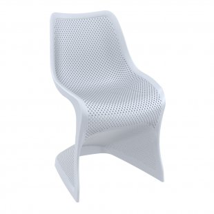 Plastic chair Bloom, silver