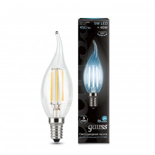 Lamp (LED) LED Gauss Filament Candle tailed dimmable