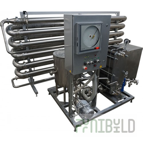 Equipment set for pasteurization (flow pasteurizer-milk cooler) IPKS-013-3000-300