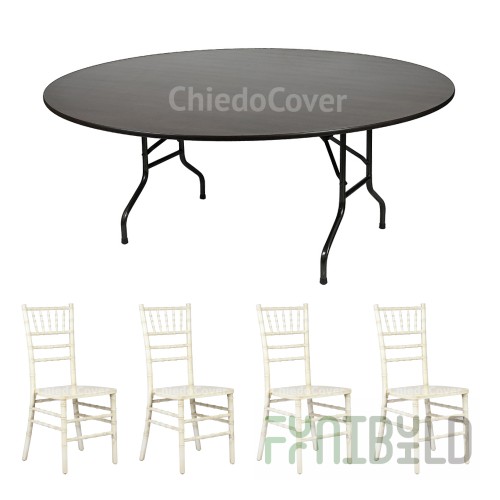 Dining set Chiavari 4 chairs