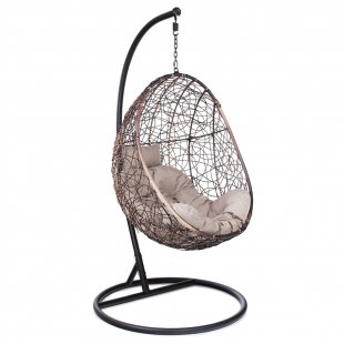 Hanging chair Jansjo made of artificial rattan