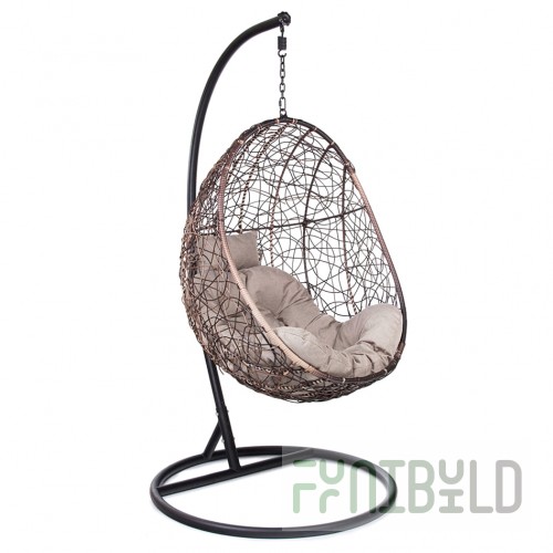 Hanging chair Jansjo made of artificial rattan