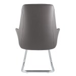 TopChairs Viking Visitor Chair, Grey
