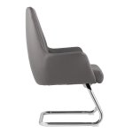 TopChairs Viking Visitor Chair, Grey