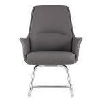 TopChairs Viking Visitor Chair, Grey