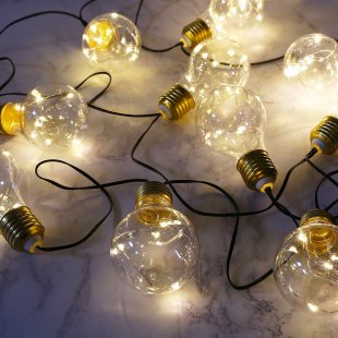 Garland Retro Bulbs 10 lamps with warm white light