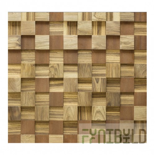 Wall panel Exclusive, zebrano, sapele, olive