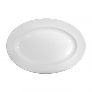 Oval dish 350*245 in Royal White 4, 12