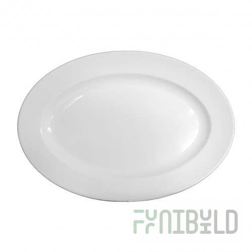 Oval dish 350*245 in Royal White 4, 12