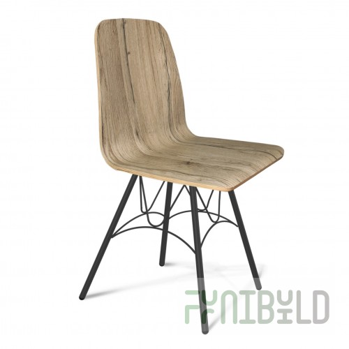 Chair Del-Ri oak kera