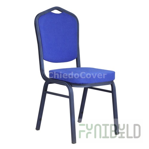 Chair Hit 25mm, frame velvet, blue velveteen