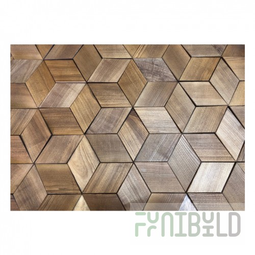 Wall panels, ash, walnut color
