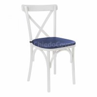 Crossback Chair Cushion, Blue