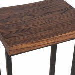 Sling bar stool, black