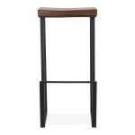 Sling bar stool, black