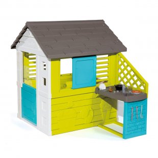 Playhouse with kitchen, blue