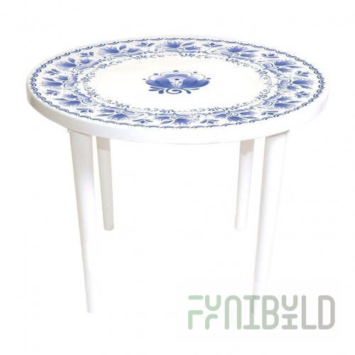 Round table Gzhel