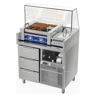 Burger and hot dog station ATESY Bavaria BHS - 900.700-02