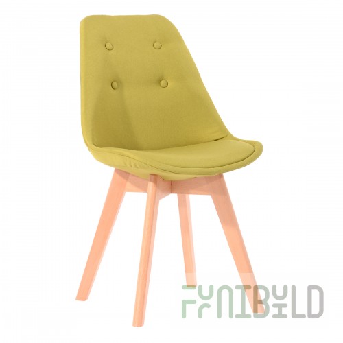 Tariq chair, olive, wood legs