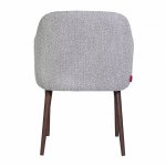 Tulip chair, grey boucle