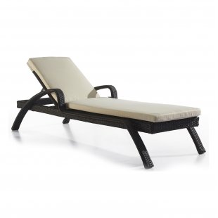 Monaco Sunbed Wicker Lounger