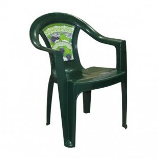 Plastic chair Florence, dark green