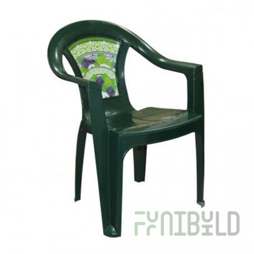 Plastic chair Florence, dark green