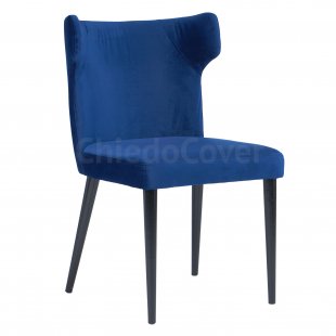 Half armchair Augusta blue