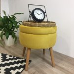 Pouf Ottis, yellow