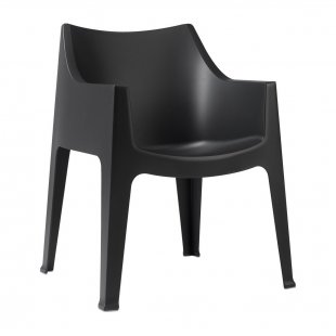 Plastic chair Coccolona, anthracite