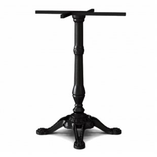 Cast iron table base Granada with wooden support