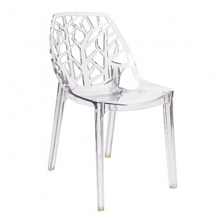 Chair Lily Transparent, plastic