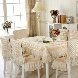 Table and chair set, light beige