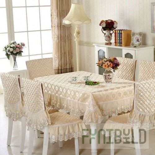 Table and chair set, light beige