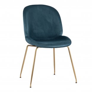 Turin Marengo chair, golden legs