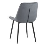 Chair Flex velour dark gray