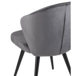 Chair Tango, grey velour Chair Tango, grey velour