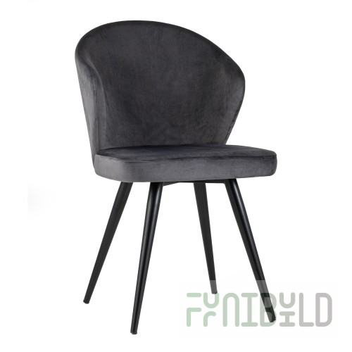 Chair Tango, grey velour