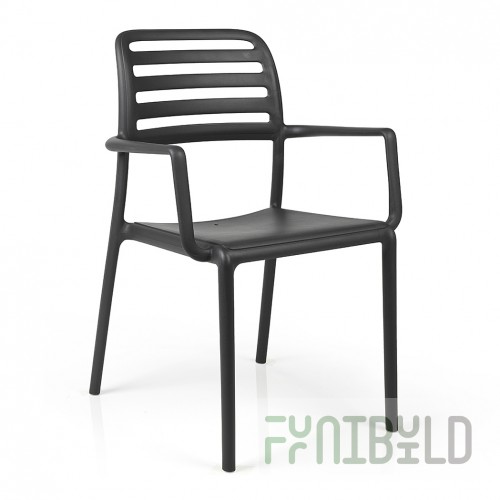 Costa plastic chair, anthracite