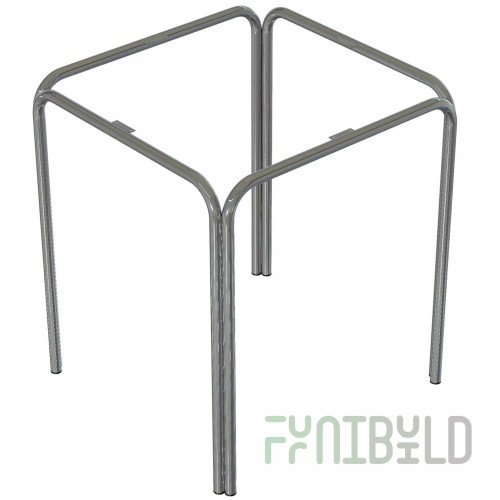Steel table base Square 4