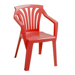 Plastic children's chair Ariel, red