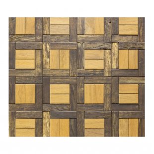 Kasumi Vintage Wall Panel, Barn Board, Teak