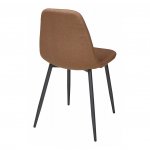 Cassiopea chair, light brown velour, black legs Cassiopea chair, light brown velour, black legs