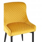 Stitch chair, orange velvet