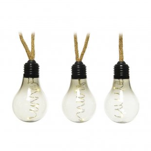 Loftus 10 Light Bulb Garland Warm White Smoke Bulbs