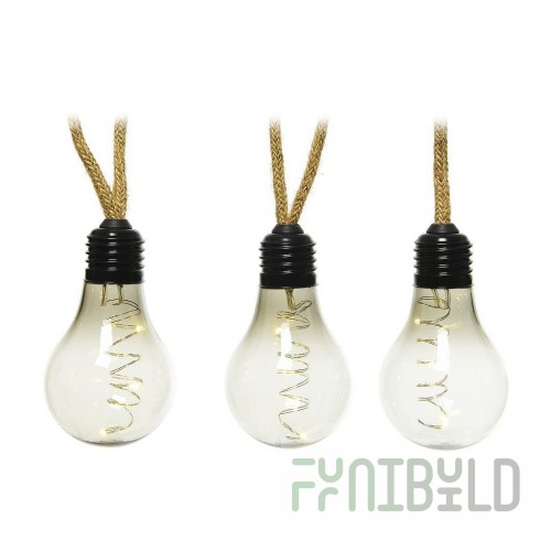 Loftus 10 Light Bulb Garland Warm White Smoke Bulbs
